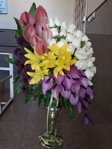 جام گل پایه دار تبریک کد 867